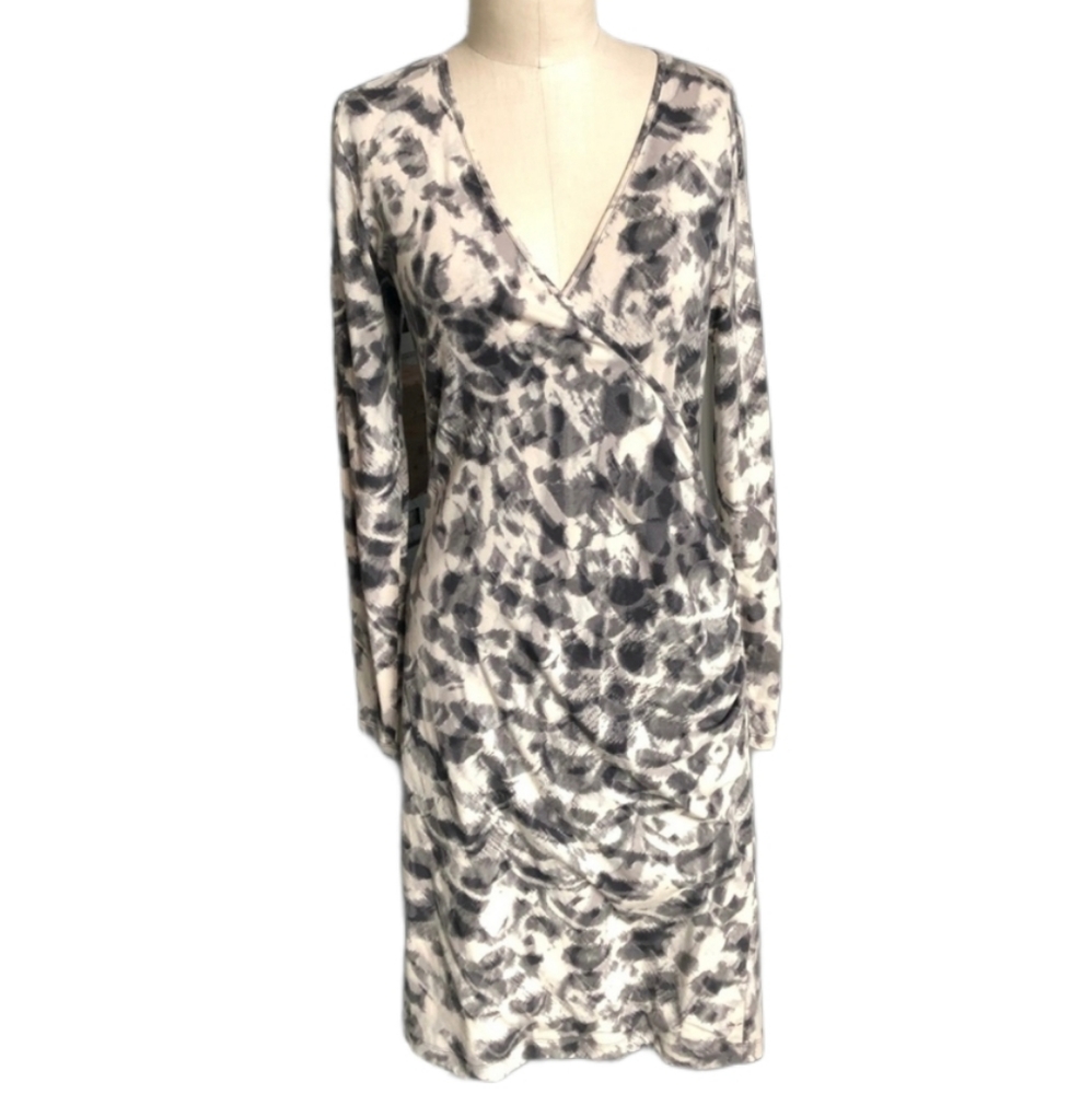 Banana Republic Black and White Abstract Dress